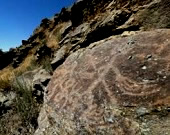 Thousand year-old petroglyph found on West Mountain, Utah Lake.