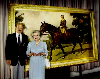 Artist Arnold Frieberg, Her Masgesty Queen Elisebeth. Picture frame by Phillip B Gottfredson.
